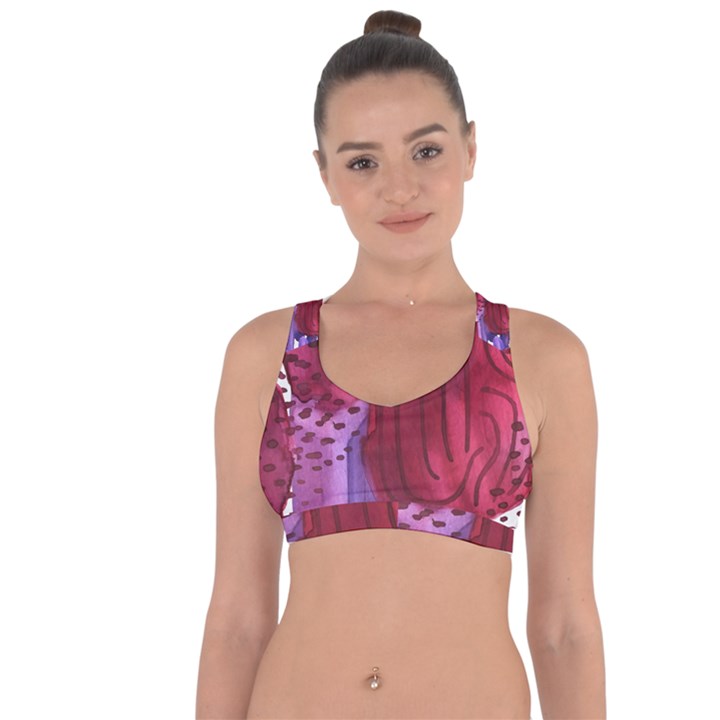 Pattern 17 Cross String Back Sports Bra