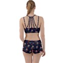 Dark Floral Butterfly Blue Perfect Fit Gym Set View2