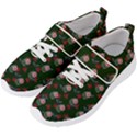 Dark Floral Butterfly Green Men s Velcro Strap Shoes View2