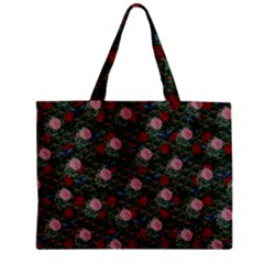 Dark Floral Butterfly Teal Bats Lip Green Zipper Mini Tote Bag by snowwhitegirl