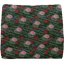 Dark Floral Butterfly Teal Bats Lip Green Seat Cushion View1