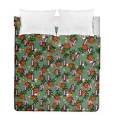 Fiola Pattern Green Duvet Cover Double Side (full/ Double Size)