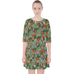 Fiola Pattern Green Pocket Dress by snowwhitegirl