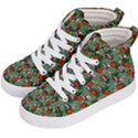 Fiola Pattern Green Kids  Hi-Top Skate Sneakers View2