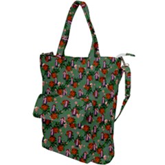 Fiola Pattern Green Shoulder Tote Bag by snowwhitegirl