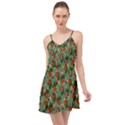 Fiola Pattern Green Summer Time Chiffon Dress View1