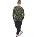 Fiola Pattern Green Men s Long Sleeve Raglan Tee View2