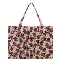 Fiola Pattern Pink Medium Tote Bag by snowwhitegirl