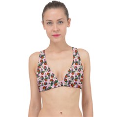 Fiola Pattern Pink Classic Banded Bikini Top