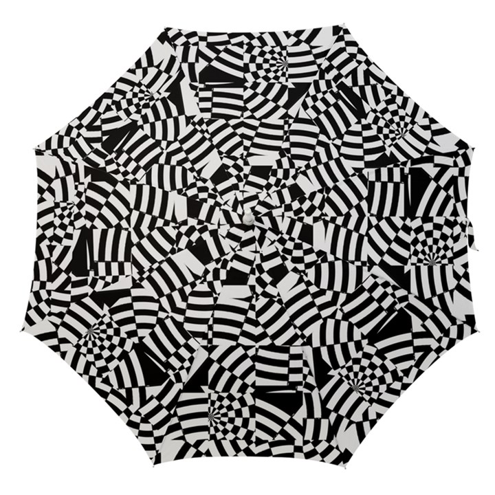 Black And White Crazy Pattern Straight Umbrellas