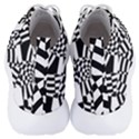 Black And White Crazy Pattern Men s Lightweight High Top Sneakers View4