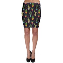 Succulent And Cacti Bodycon Skirt by ionia