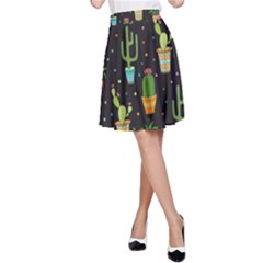 Succulent And Cacti A-line Skirt by ionia