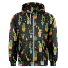 Succulent And Cacti Men s Zipper Hoodie