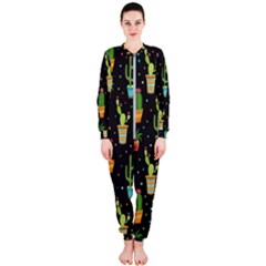 Succulent And Cacti Onepiece Jumpsuit (ladies)  by ionia