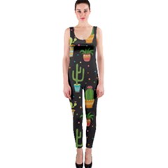 Succulent And Cacti One Piece Catsuit by ionia