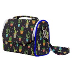 Succulent And Cacti Satchel Shoulder Bag by ionia