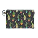 Succulent And Cacti Canvas Cosmetic Bag (Large) View1