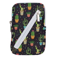 Succulent And Cacti Belt Pouch Bag (large) by ionia