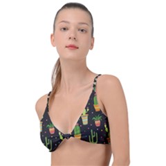 Succulent And Cacti Knot Up Bikini Top by ionia