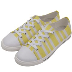 Tarija 016 White Yellow Men s Low Top Canvas Sneakers by moss