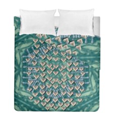 Heavy Metal Hearts And Belive In Sweet Love Duvet Cover Double Side (full/ Double Size) by pepitasart