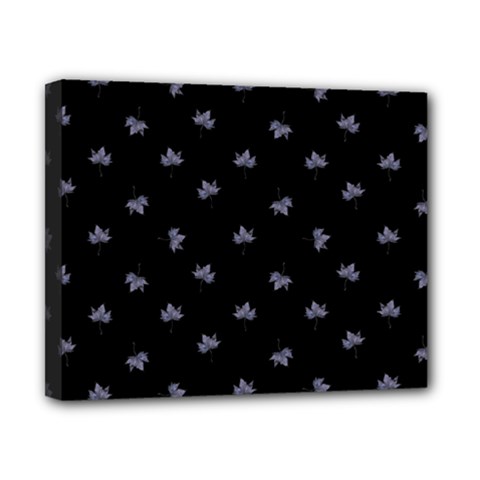 Wet Leaves Botanical Motif Pattern Design Canvas 10  X 8  (stretched)