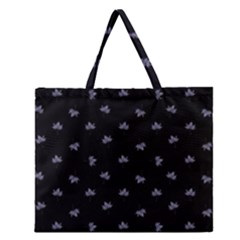 Wet Leaves Botanical Motif Pattern Design Zipper Large Tote Bag by dflcprintsclothing