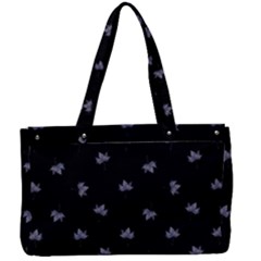 Wet Leaves Botanical Motif Pattern Design Canvas Work Bag by dflcprintsclothing