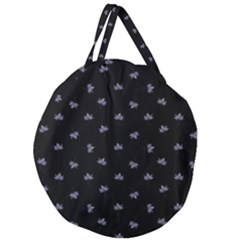 Wet Leaves Botanical Motif Pattern Design Giant Round Zipper Tote by dflcprintsclothing