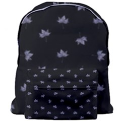 Wet Leaves Botanical Motif Pattern Design Giant Full Print Backpack by dflcprintsclothing