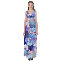 Flowers Empire Waist Maxi Dress by Sparkle