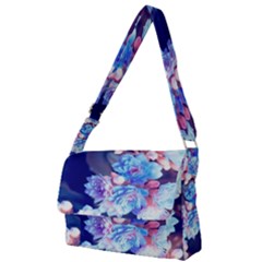 Flowers Full Print Messenger Bag (l)