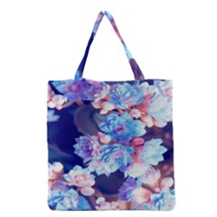 Flowers Grocery Tote Bag