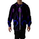 Demon Ethnic Mask Extreme Close Up Illustration Kids  Hooded Windbreaker View1