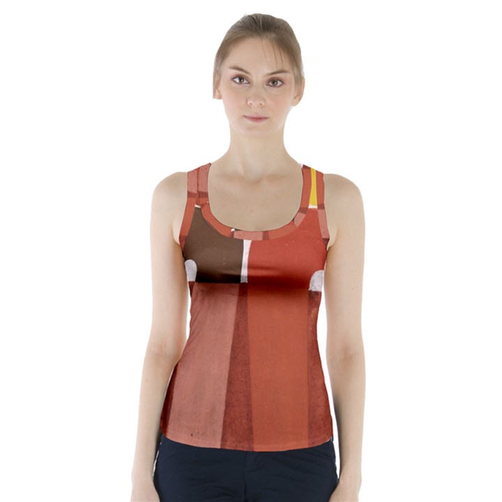 Sophie Taeuber Arp, Composition à Motifs D arceaux Ou Composition Horizontale Verticale Racer Back Sports Top