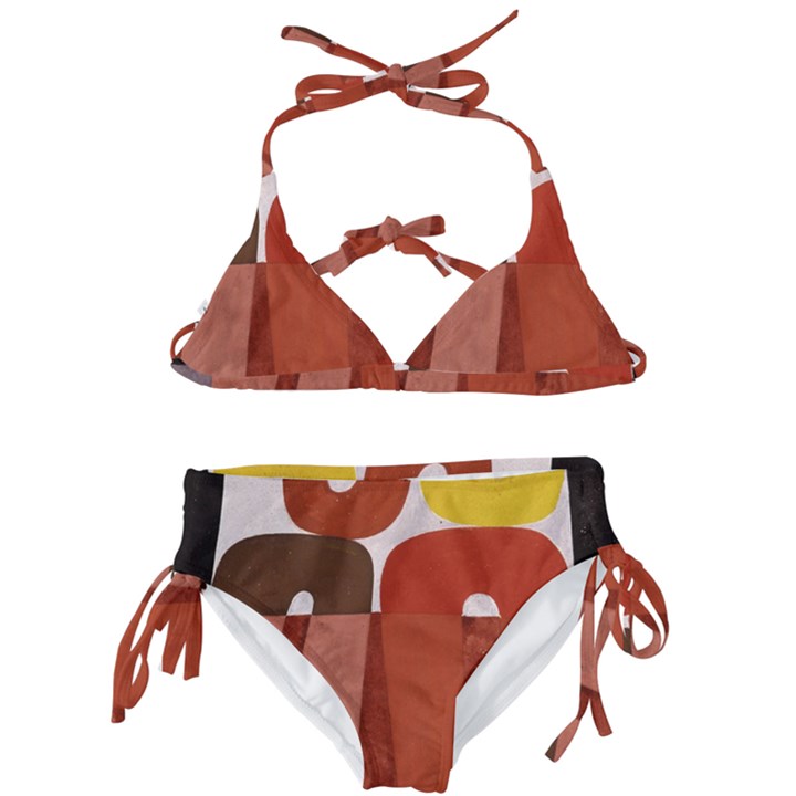 Sophie Taeuber Arp, Composition à Motifs D arceaux Ou Composition Horizontale Verticale Kids  Classic Bikini Set