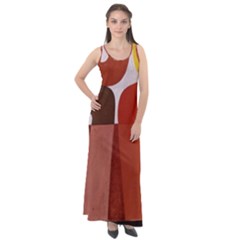 Sophie Taeuber Arp, Composition À Motifs D arceaux Ou Composition Horizontale Verticale Sleeveless Velour Maxi Dress by Sobalvarro