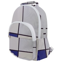 Tableau I, By Piet Mondriaan Rounded Multi Pocket Backpack by Sobalvarro