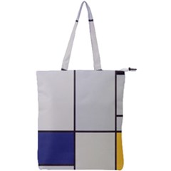 Tableau I, By Piet Mondriaan Double Zip Up Tote Bag by Sobalvarro