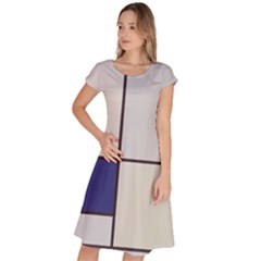 Tableau I, By Piet Mondriaan Classic Short Sleeve Dress