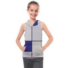 Tableau I, By Piet Mondriaan Kids  Sleeveless Hoodie by Sobalvarro