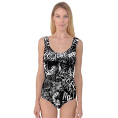 Graffiti Abstract Collage Print Pattern Princess Tank Leotard 