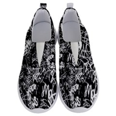 Graffiti Abstract Collage Print Pattern No Lace Lightweight Shoes