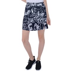 Graffiti Abstract Collage Print Pattern Tennis Skirt by dflcprintsclothing