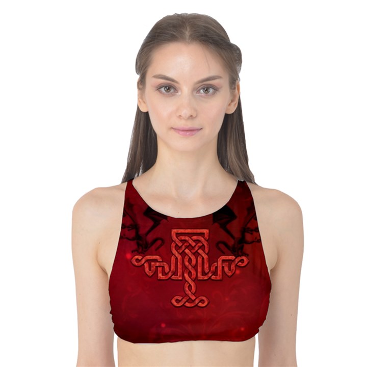 Decorative Celtic Knot With Dragon Tank Bikini Top