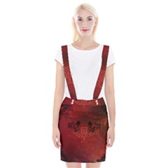 Decorative Celtic Knot With Dragon Braces Suspender Skirt