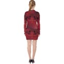 Decorative Celtic Knot With Dragon V-neck Bodycon Long Sleeve Dress View2