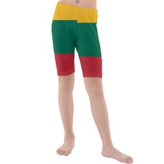 Lithuania Flag Kids  Mid Length Swim Shorts by FlagGallery