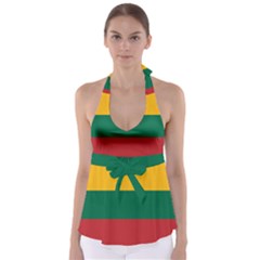 Lithuania Flag Babydoll Tankini Top by FlagGallery